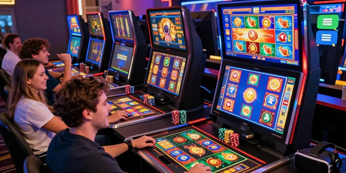 Pengalaman Slot gacor yang menyenangkan di kasino online, pemain merayakan kemenangan dengan penuh semangat.