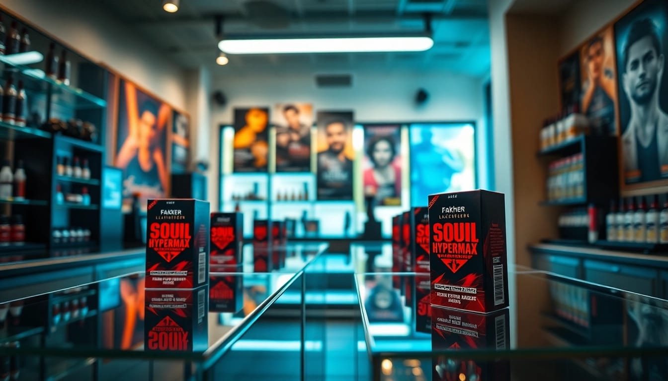 Al Fakher 30K Hypermax auf elegante Weise präsentiert, um die Auswahl im Vape Store zu betonen.