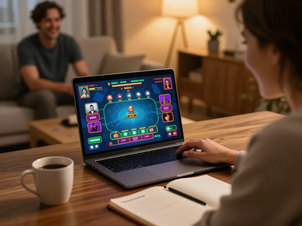 Experience thrilling live dealer gameplay on 78WIN while enjoying your cozy home setup.