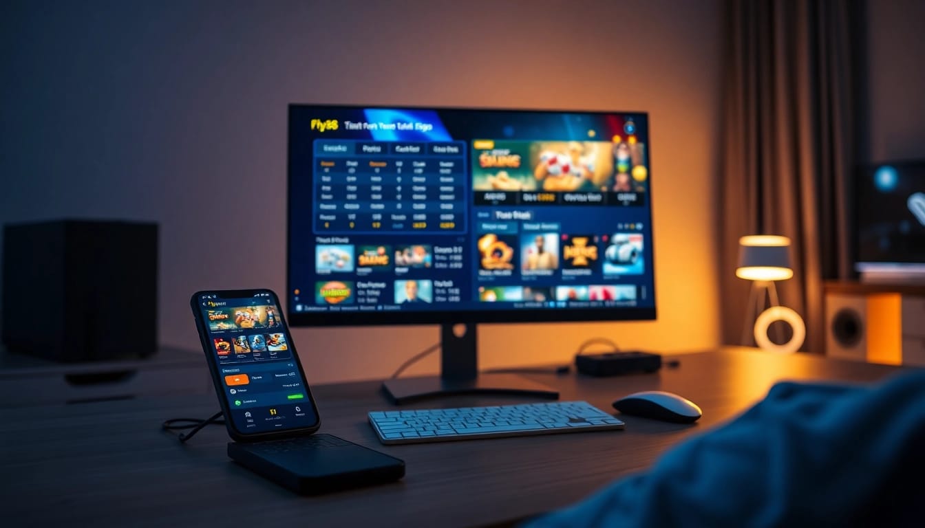 Explore the fly88 link on a modern online gambling platform with vibrant betting options and a user-friendly interface.