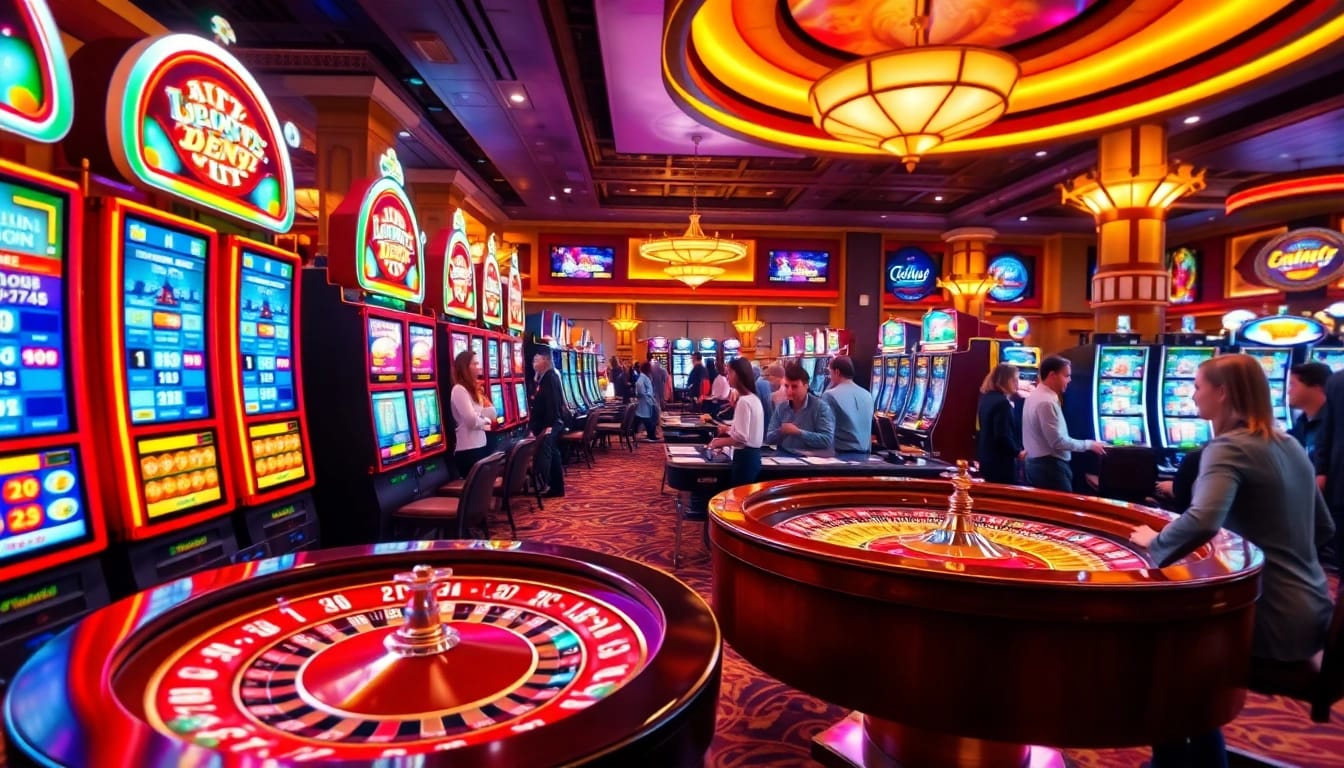 Erlebe spannende Momente bei casino spiele.de mit lebhaften Spielern und bunten Spieltischen.