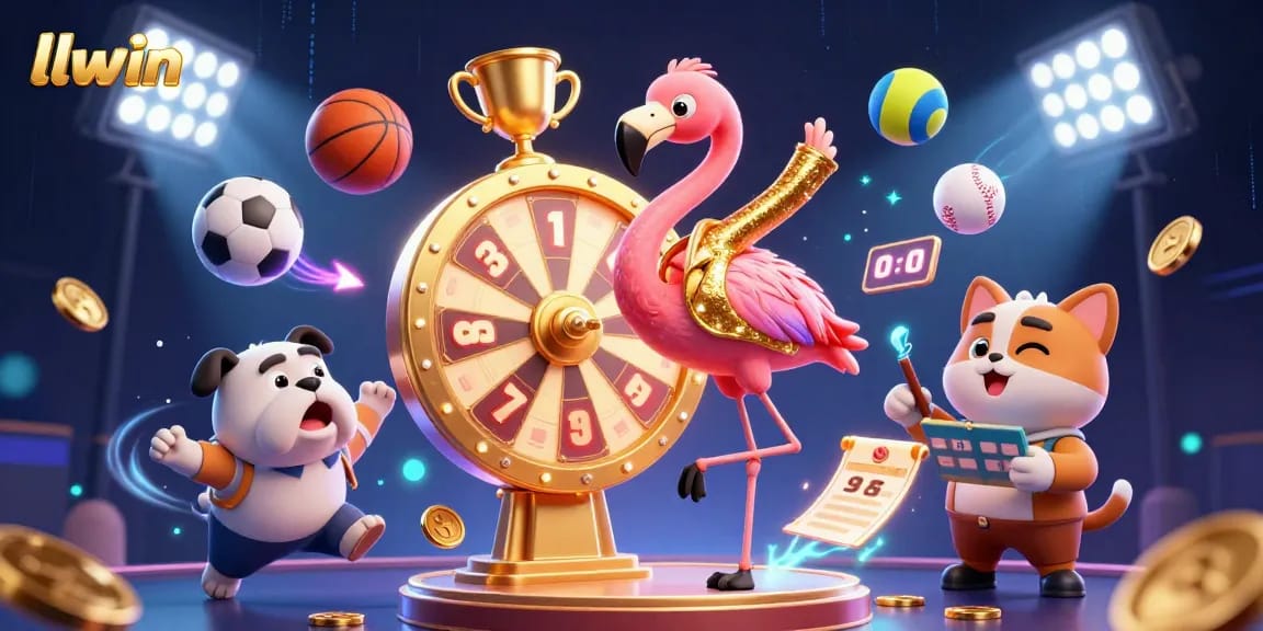 Enjoy thrilling gaming moments at llwin with exciting prize wheel action and lively characters.