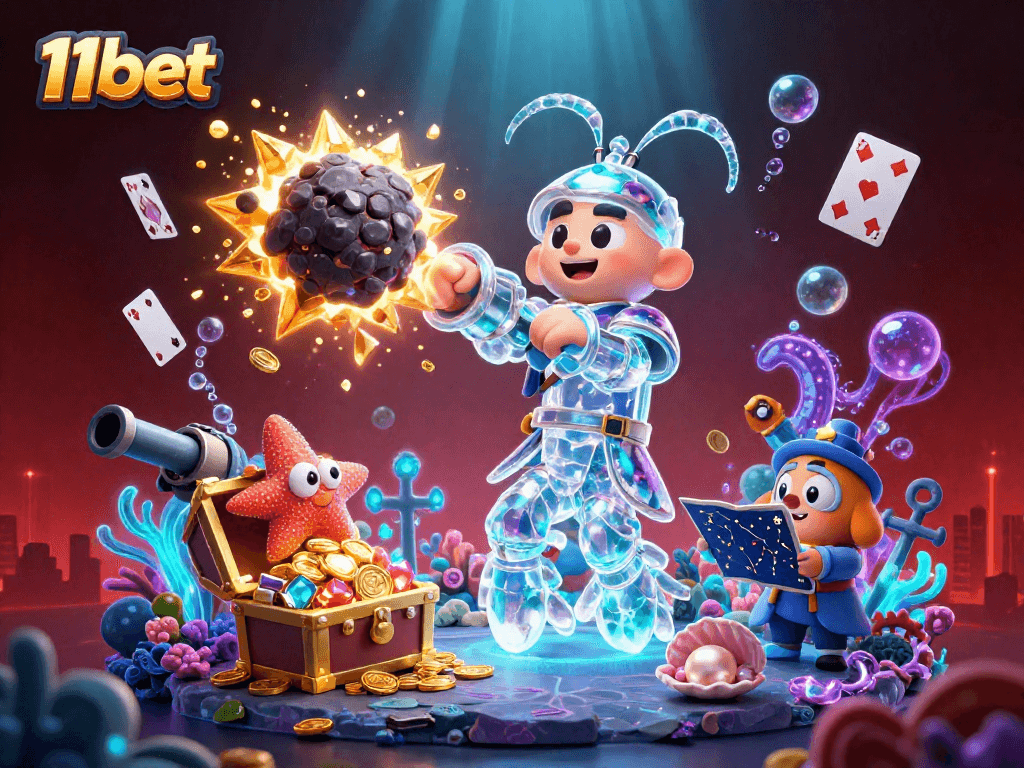 Explore thrilling adventures at 11bet with dynamic gaming elements and vibrant characters.