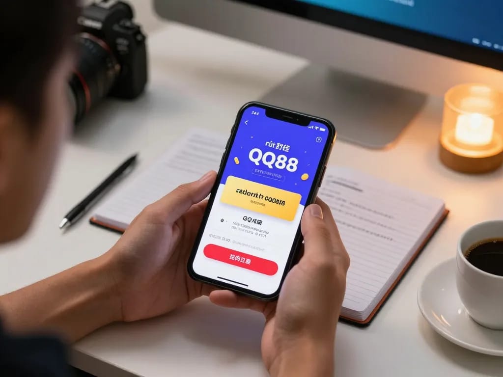 Making a rút tiền QQ88 withdrawal on a mobile app, showcasing banking strategies and cozy environment