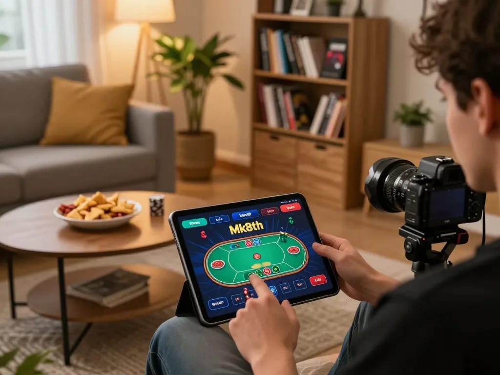 Engaging with mk8th app on tablet for immersive online gambling experience
