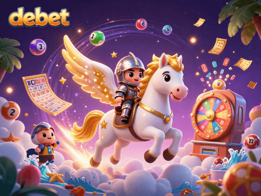Experience a thrilling gaming adventure at debet, featuring vibrant lottery elements and dynamic action.