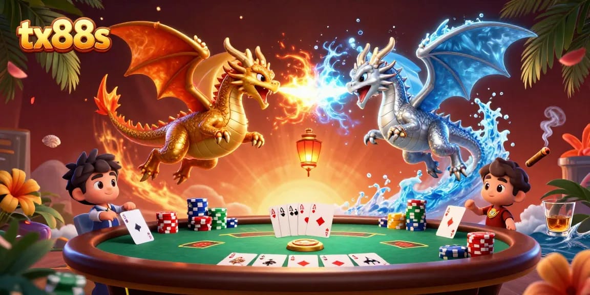 Engage in thrilling poker action with tx88s featuring dragons and rich casino elements.