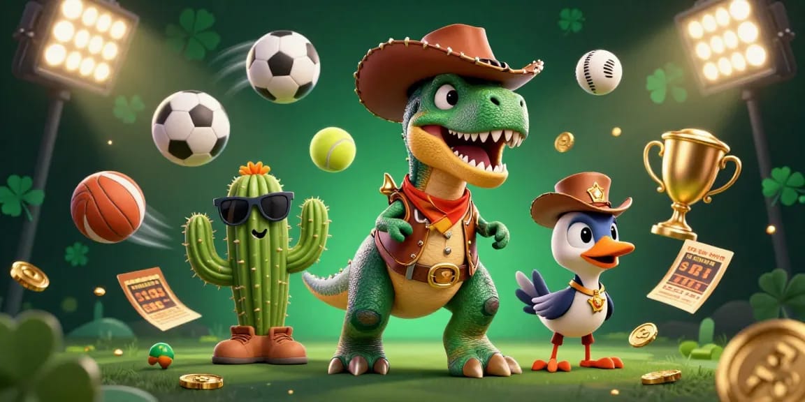 Winning big at f8betlv com with engaging casino challenges featuring a dynamic T-Rex, cactus, and roadrunner.