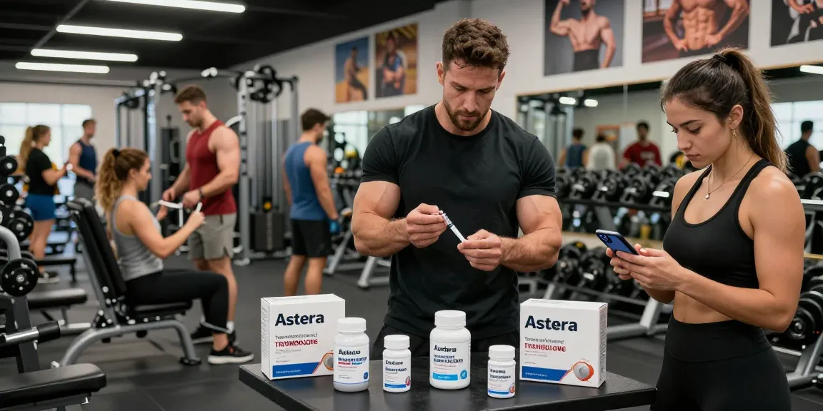 Astera Shop: Athleten trainieren mit Astera Labs Steroiden im Fitnessstudio, um ihre Ziele zu erreichen.