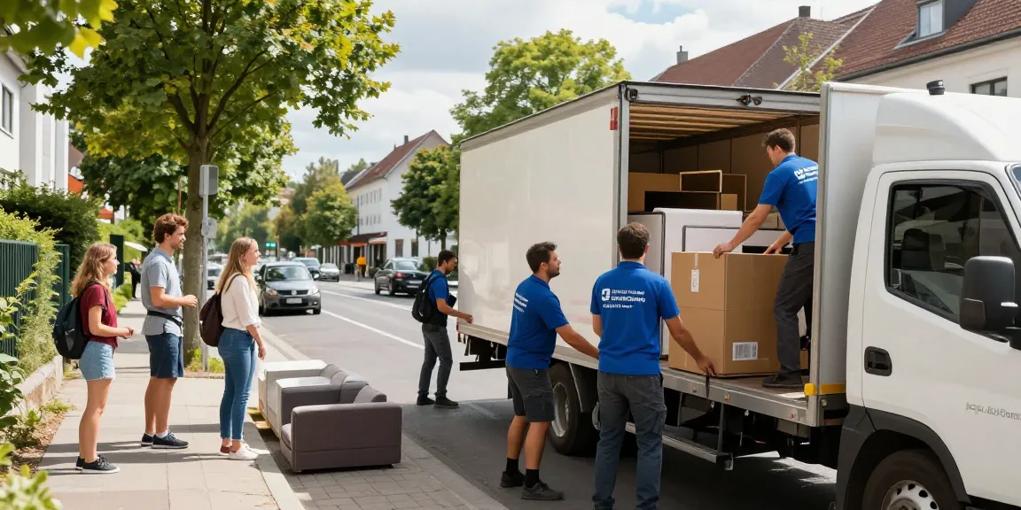 Umzugsunternehmen Darmstadt beim sicheren Transport von Möbeln durch ein professionelles Team.