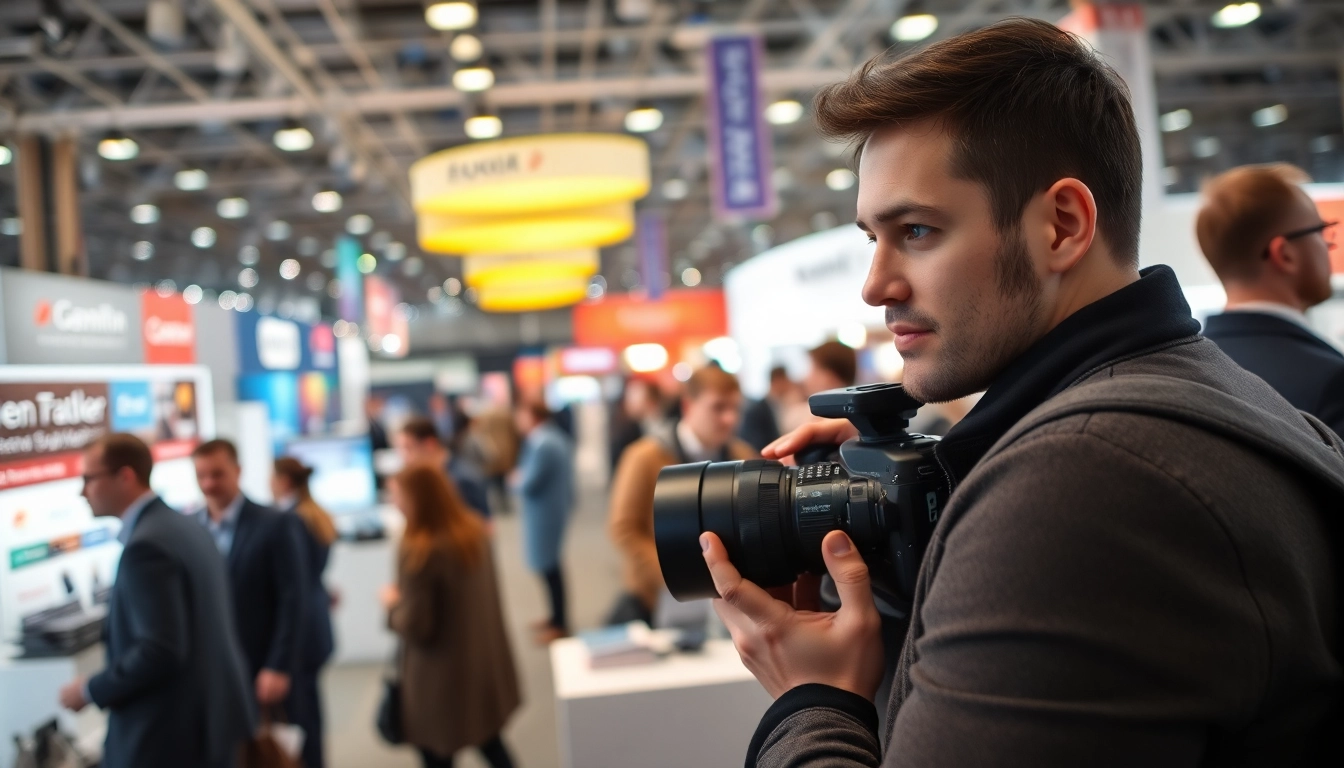 Messefotograf München nimmt lebendige Momente auf der Messe auf.