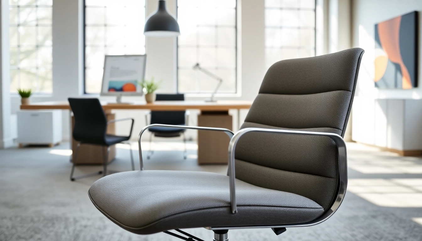 Refurbished Vitra chair displayed in a stylish office setting emphasizing design and comfort.