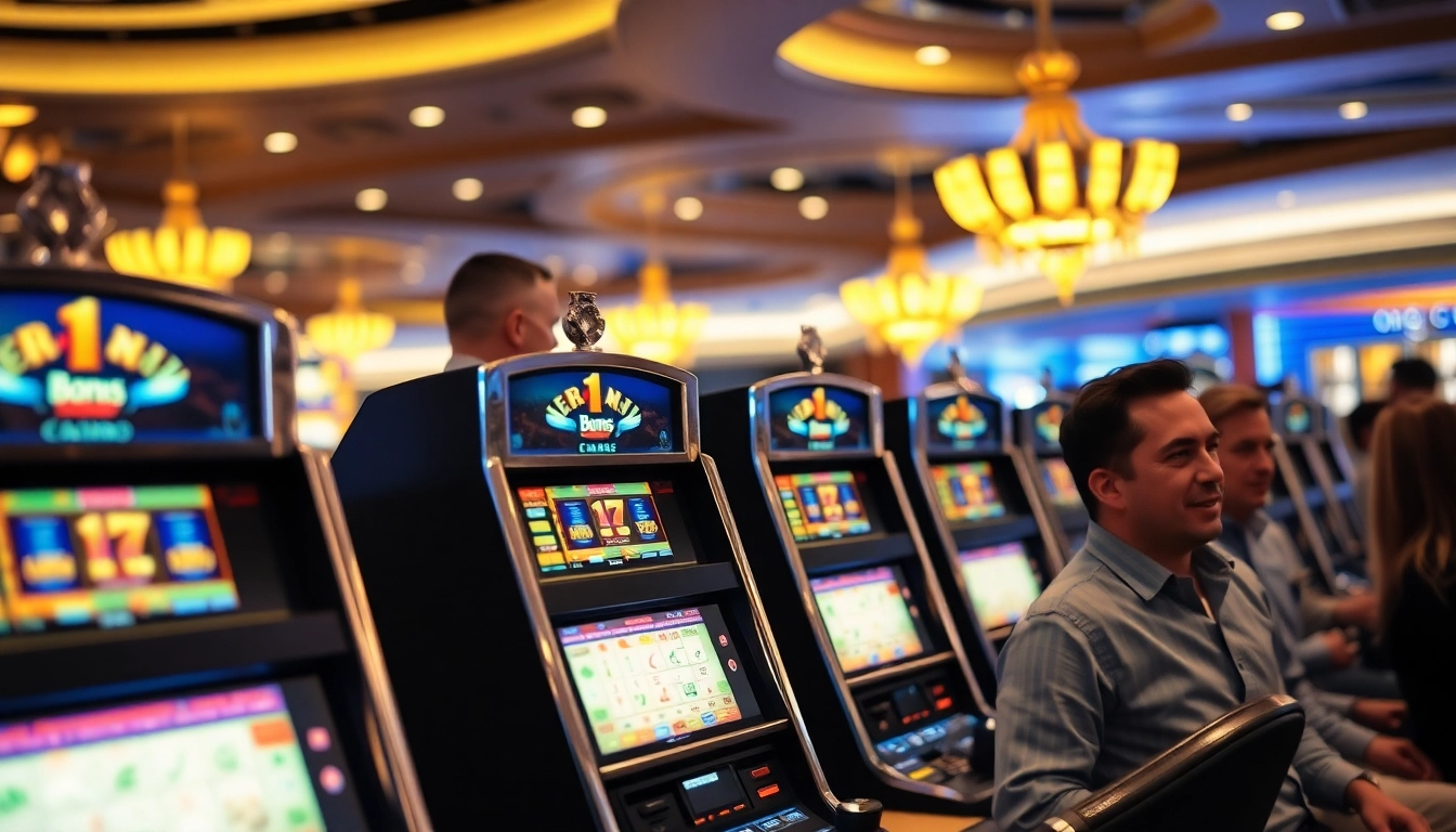 Genießen Sie den bonus casino in einem eleganten Spielumfeld mit strahlenden Spielautomaten.
