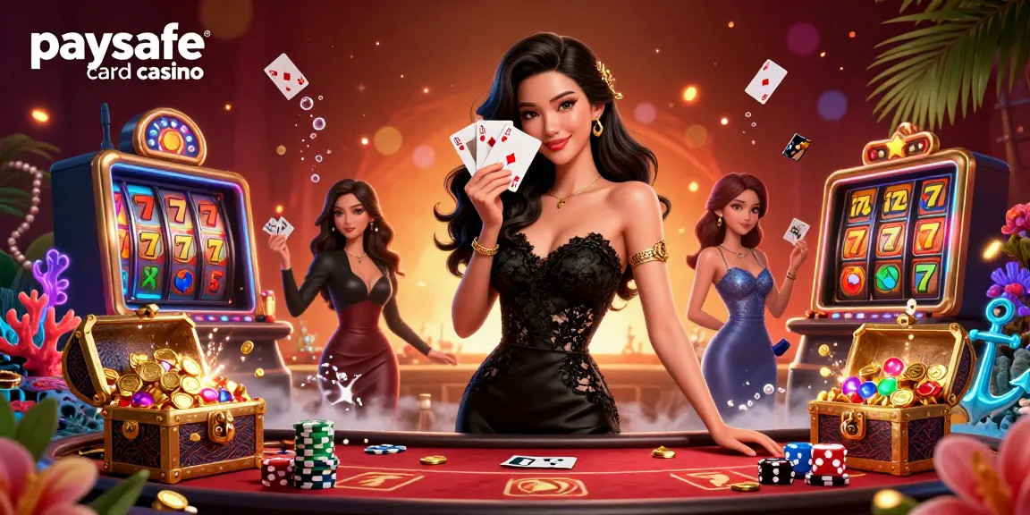 Erleben Sie den Nervenkitzel des Paysafe Card Casinos mit einem glamourösen Dealer und animiertem Gameplay in einer luxuriösen Umgebung.