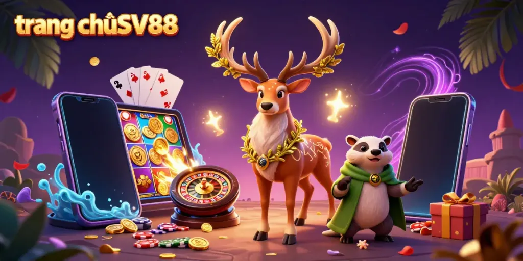 Experience thrilling adventures at trang chủ SV88 with captivating casino characters and exciting game elements.
