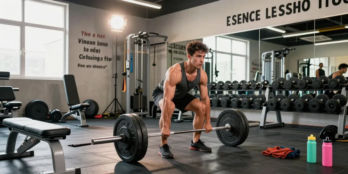 Anabolika Shop: Male bodybuilder lifting weights in a modern gym, showcasing fitness dedication and motivation.