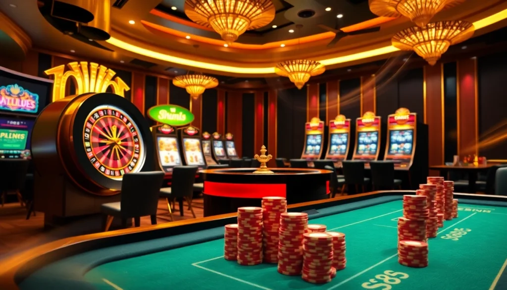 Experience thrilling betting action at s8 casino with luxurious tables and exciting games