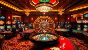 Engaged players at TG88 casino enjoying roulette and poker games in a vibrant atmosphere.