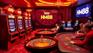 Experience the excitement of casino gaming with HM88's vibrant and luxurious atmosphere.
