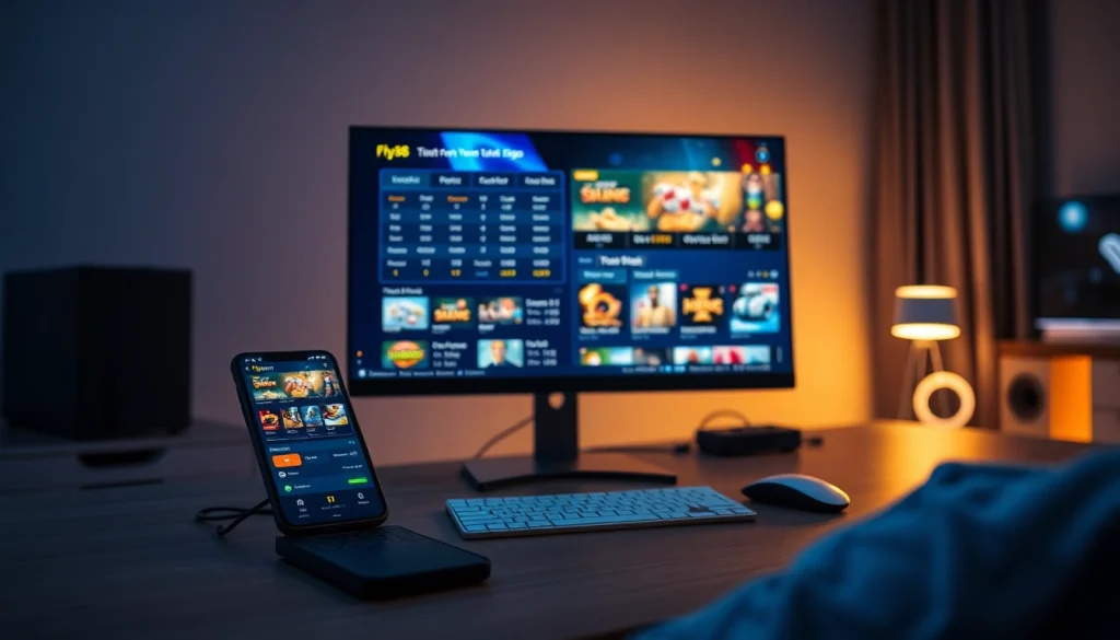 Explore the fly88 link on a modern online gambling platform with vibrant betting options and a user-friendly interface.