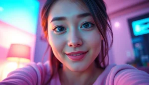 Engaging AI porn chat with a virtual girlfriend in a playful digital realm