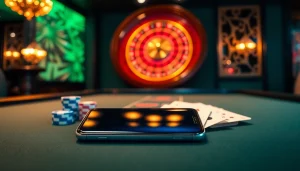 Experience the thrill of gambling with the S8 at the casino, featuring vibrant roulette and sleek gaming elements.