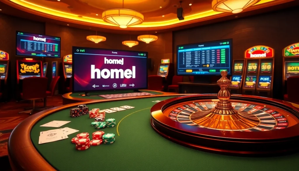 Experience the excitement of home vvjl with vibrant casino elements creating a dynamic betting atmosphere.