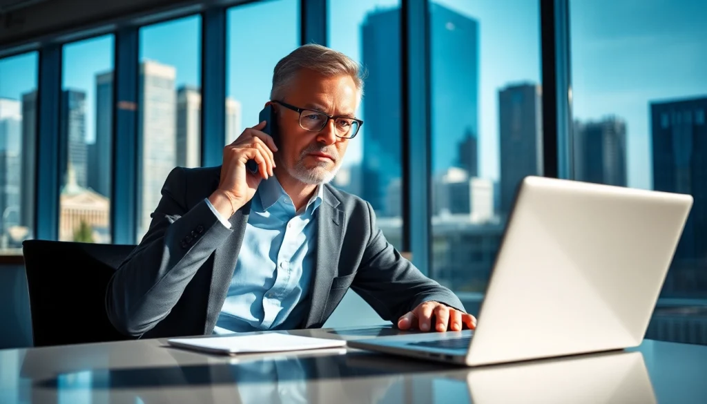 Headhunter Schweiz berät einen Klienten in einem professionellen Büro.