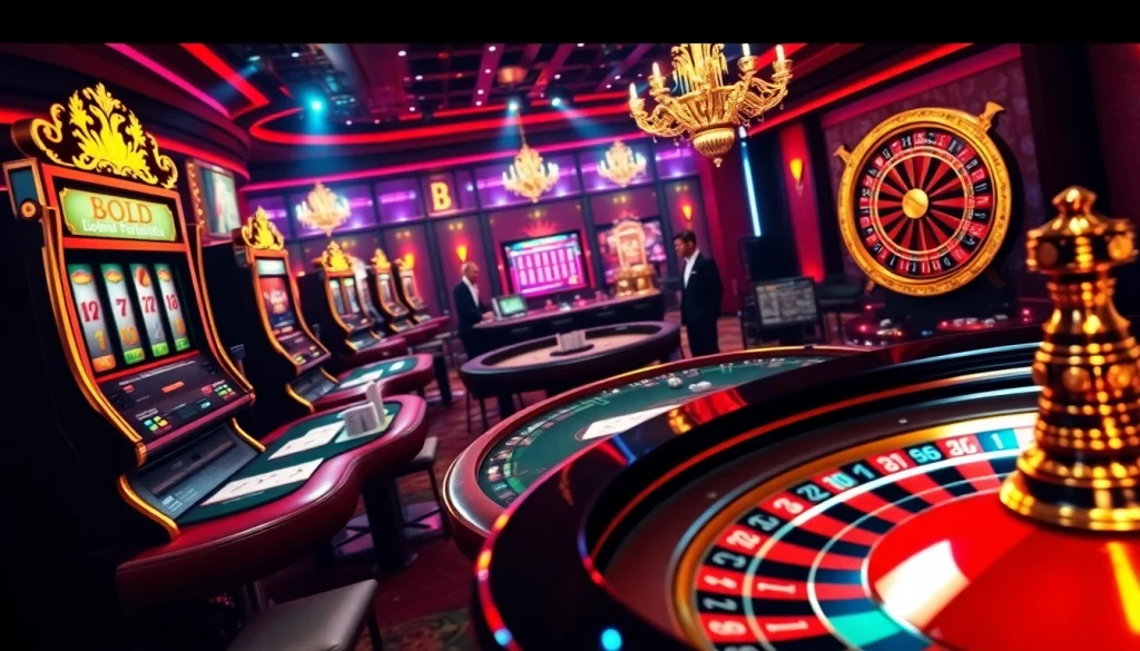 Experience the thrill of online gambling at home vvjl with vibrant casino visuals of slots and poker.