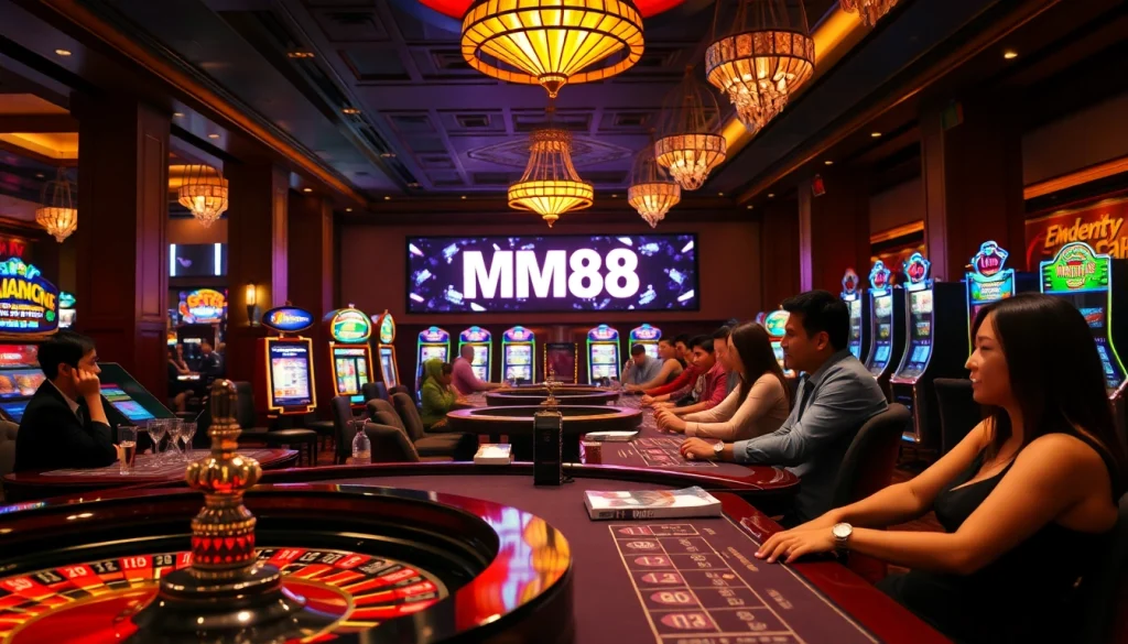 Experience the thrill of MM88 gaming with captivating roulette, poker tables, and vibrant slot machines.
