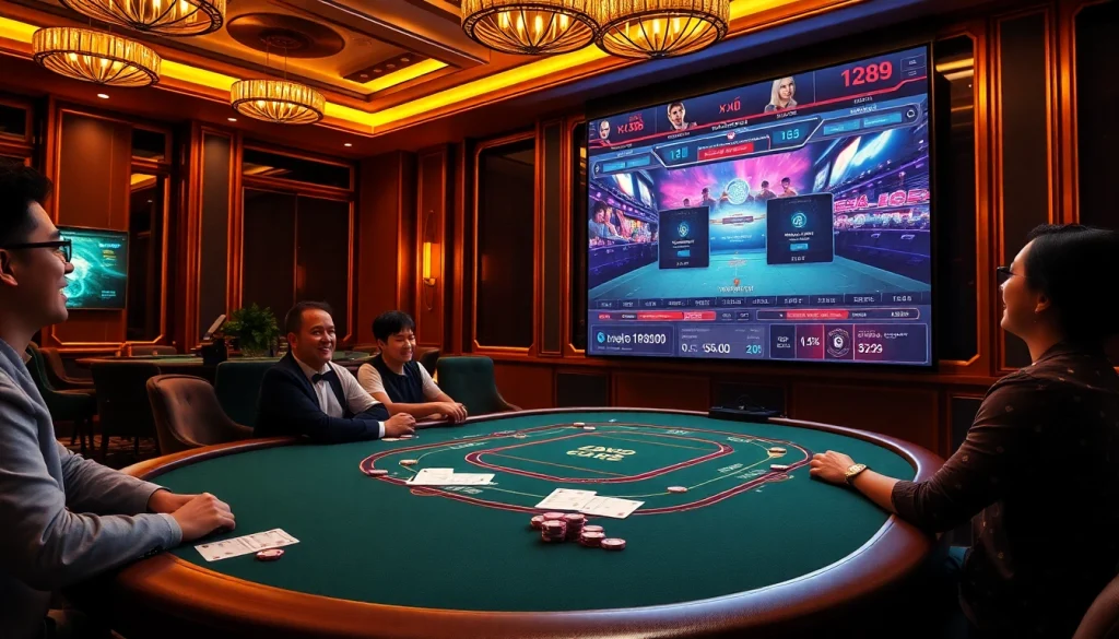 Experience the thrill of đá gà xn88 with an elegant online betting scene showcasing excitement and luxury.