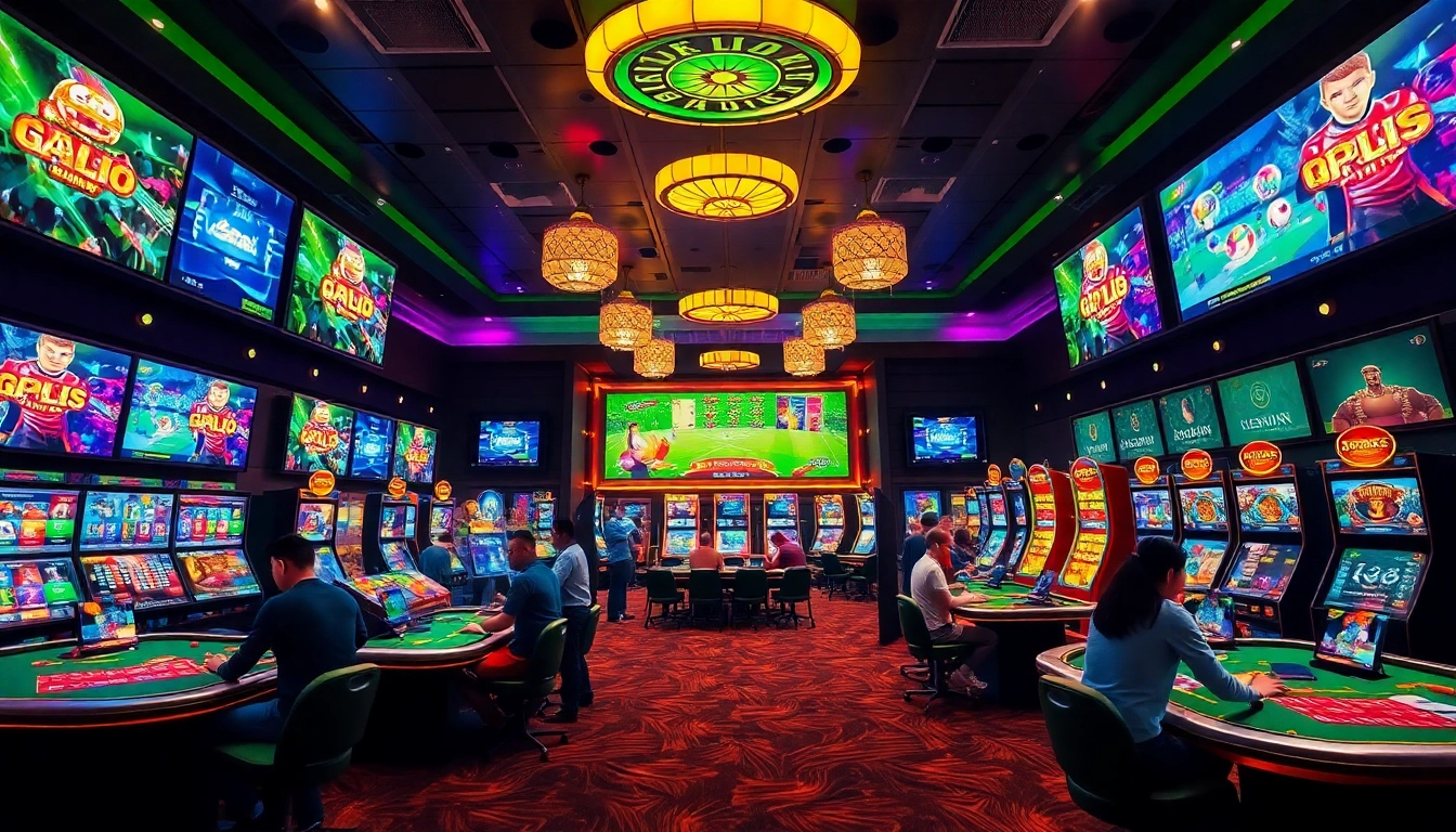 Experience an exciting array of games at https://gemwin.it.com/ showcasing vibrant casino and sports betting scenes.