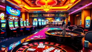 Experience the thrill of gaming at trang chủ 33win with luxurious casino tables, vibrant roulette, and poker action.