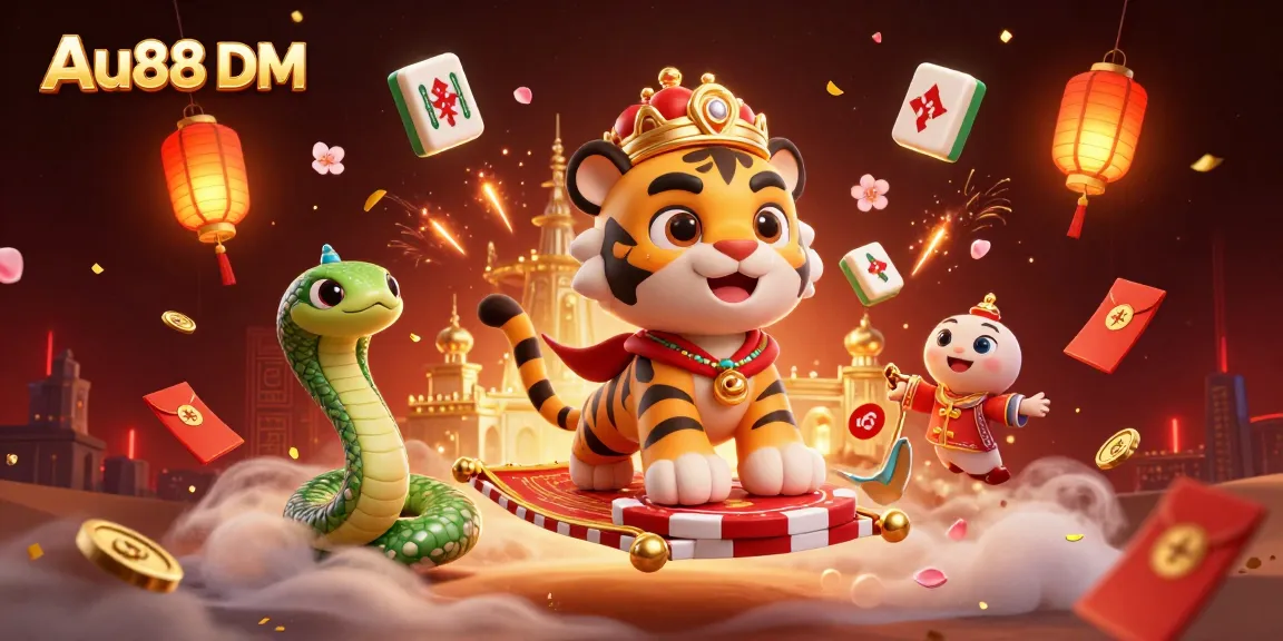 Experience thrilling gameplay at Au88 DM with a vibrant casino scene featuring iconic characters and elements.