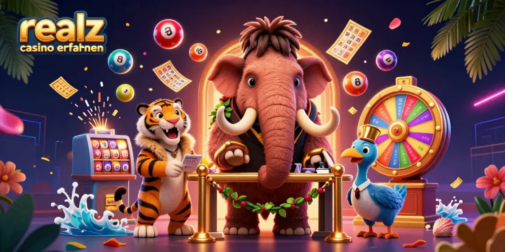 Erlebe die faszinierenden Realz Casino Erfahrungen mit unserem aufregenden 3D-Casino-Illustrationsdesign.